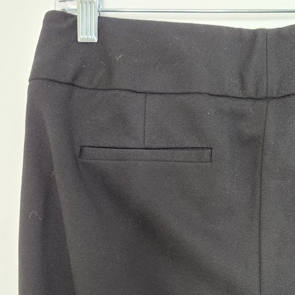 Vince Camuto Pants 4 Black Flat Front Mid Rise Stretch Nylon Blend - Picture 5 of 8